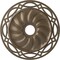Ekena Millwork Loera Ceiling Medallion (Fits Canopies up to 6 1/4"), 26 5/8"OD x 4 1/2"ID x 1 3/8"P, Warm Silver CM26LOWSS - alternate 1